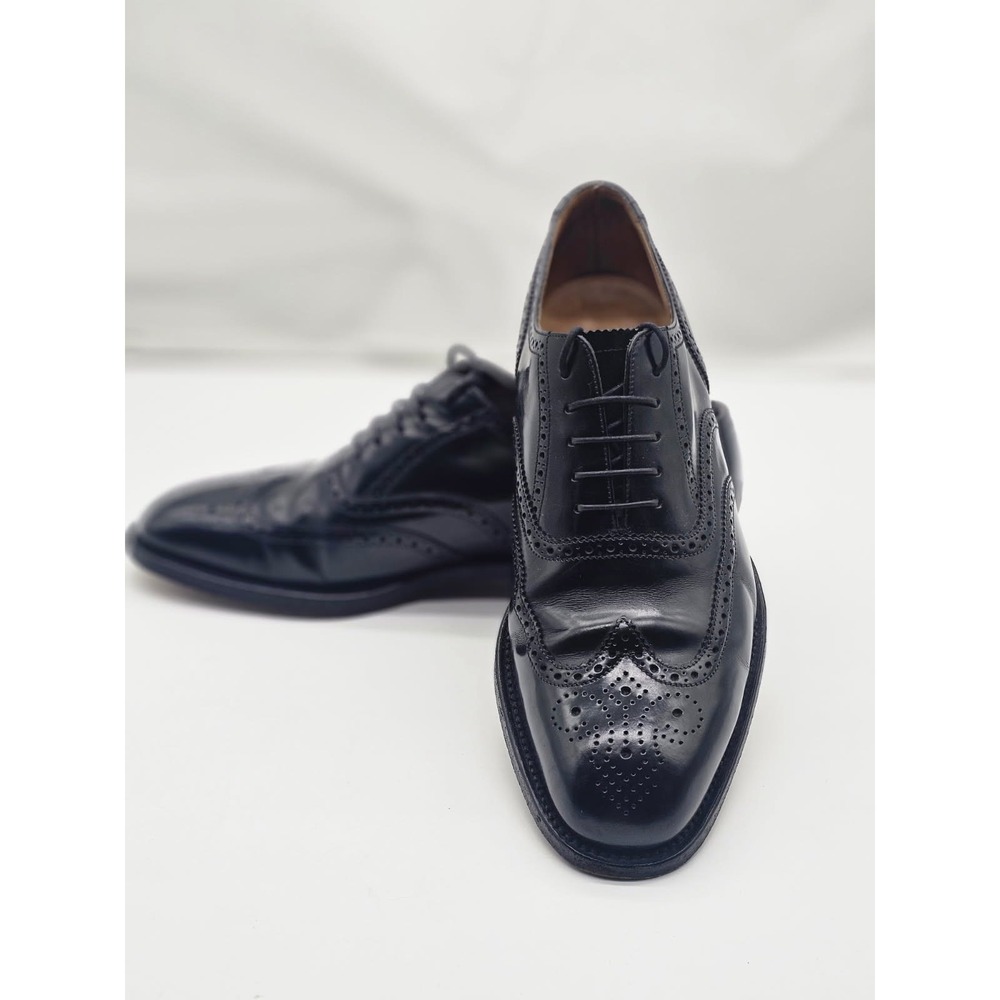 Charles Tyrwhitt Wingtip Brogue Men's Size 9 Black Leather Oxfords Dress Preppy